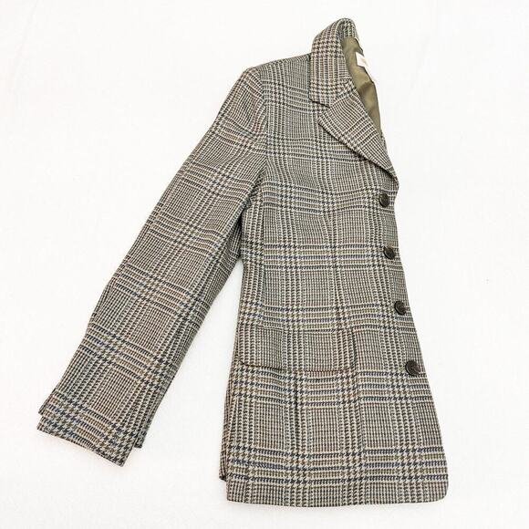 Talbots Houndstooth Woven 4-Button Blazer Size 6 - Picture 6 of 6